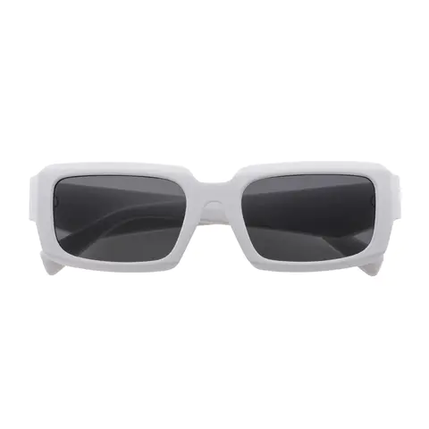 Rectangle White Sunglasses