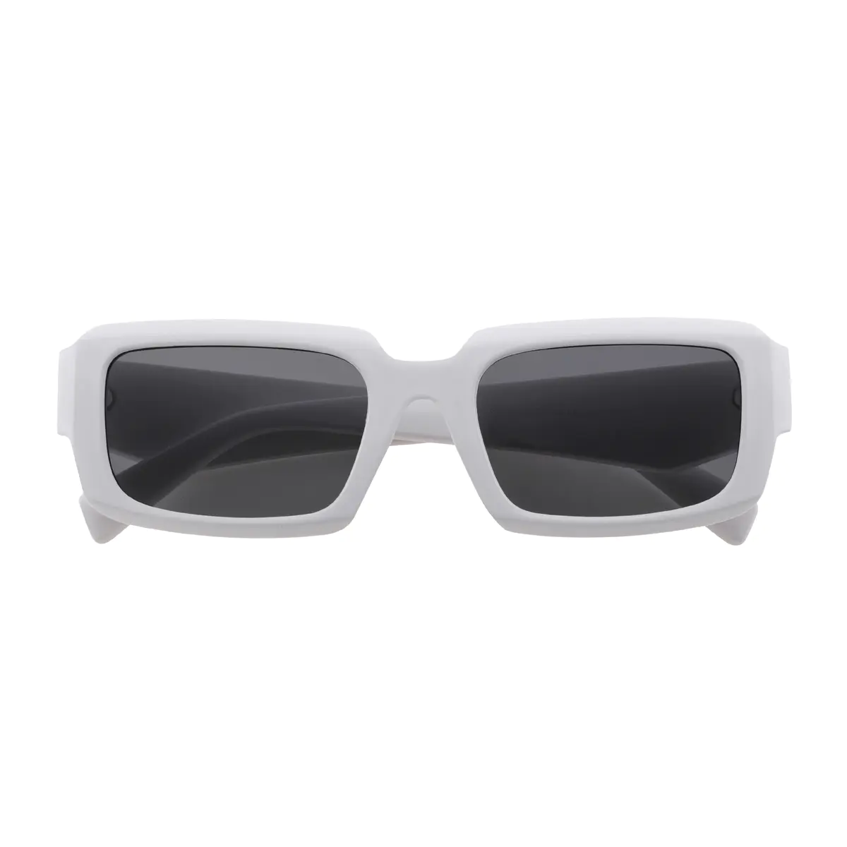Rectangle White Sunglasses