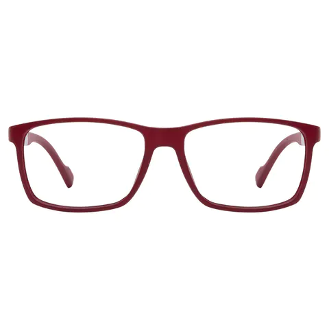 Square Red Reading Glasses