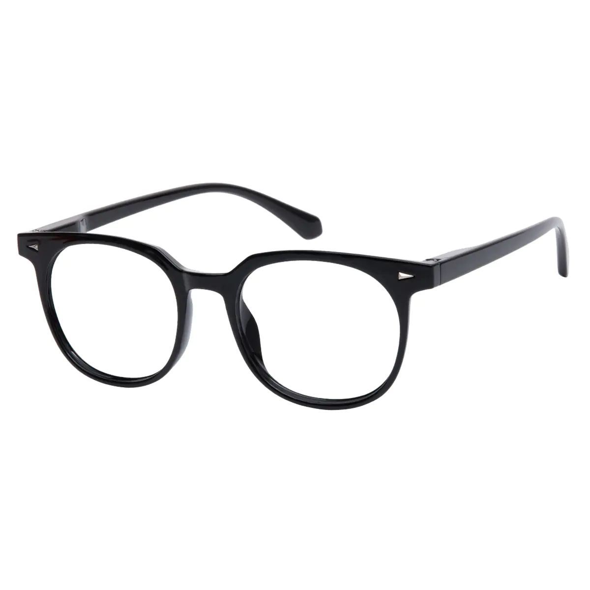 Round Black Reading Glasses