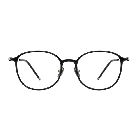 Oval Black Eyeglasses