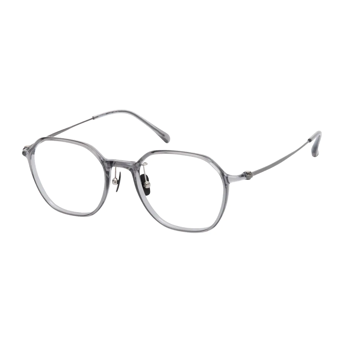 Square Grey Eyeglasses