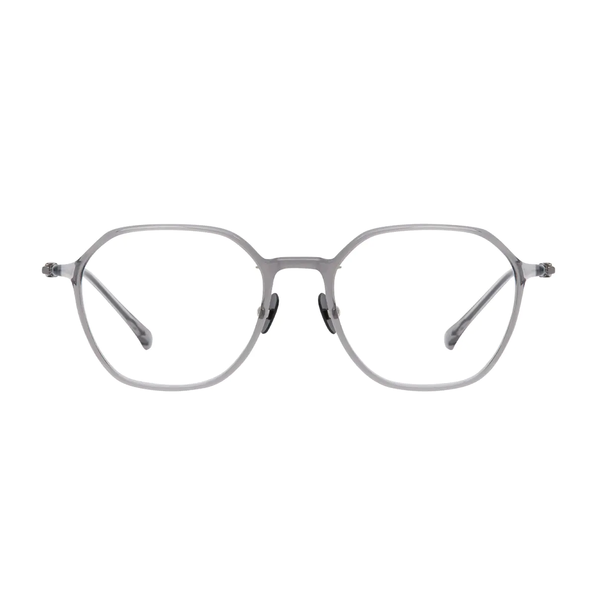 Square Grey Eyeglasses