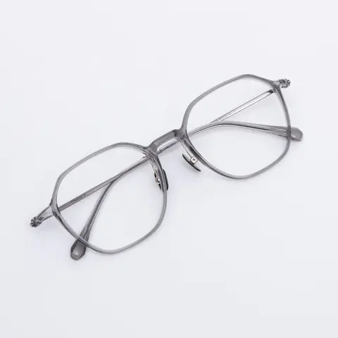 Square Grey Eyeglasses