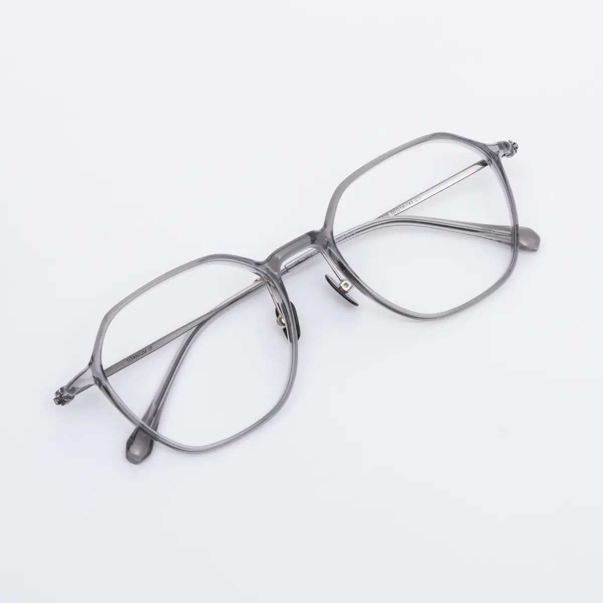 Square Grey Eyeglasses