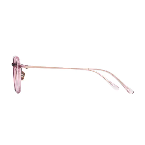 Square Pink Eyeglasses