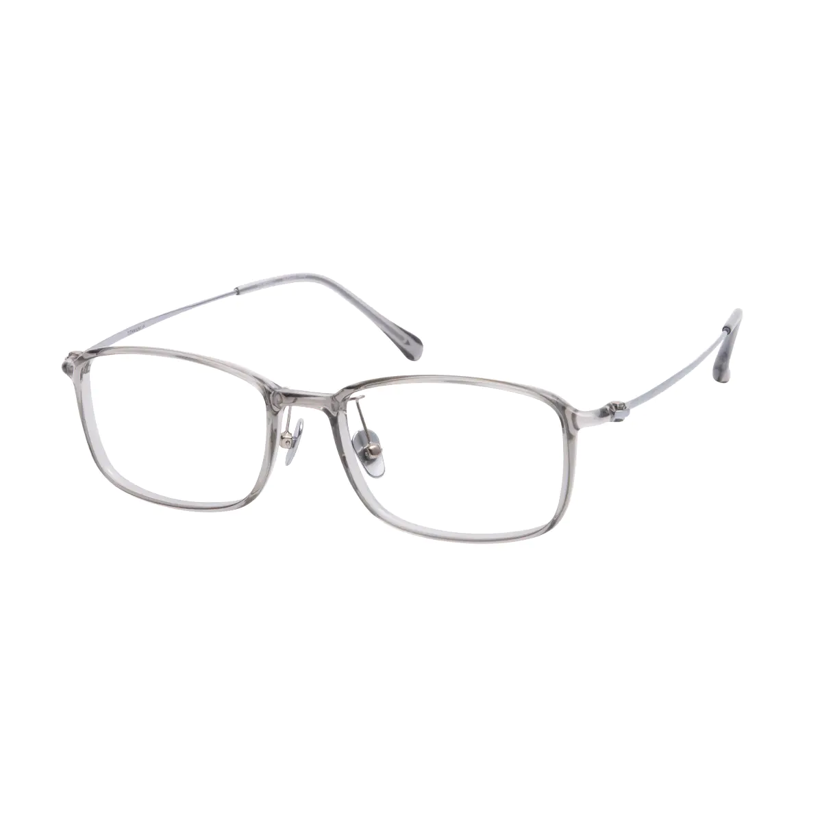Rectangle Grey Eyeglasses