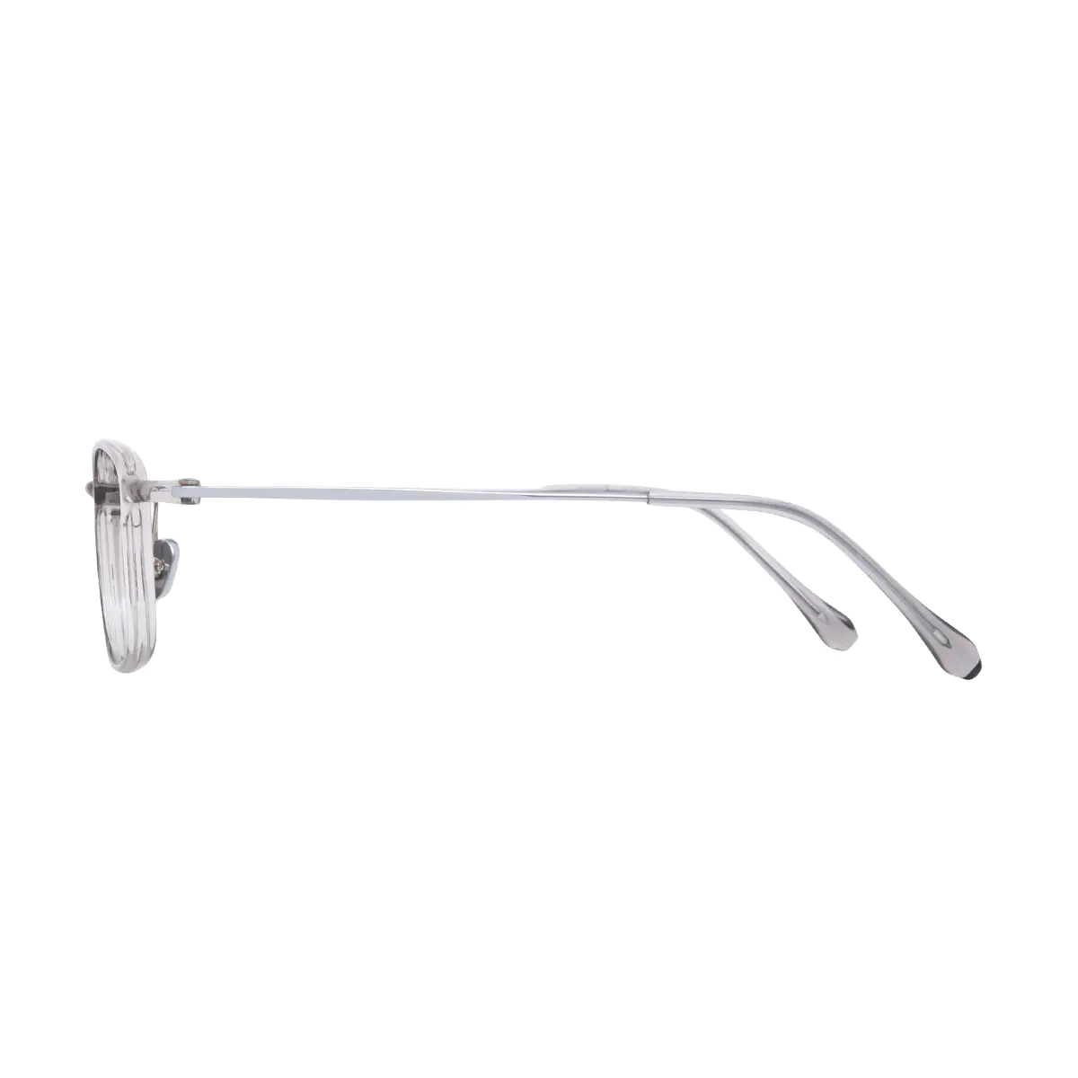 Rectangle Grey Eyeglasses