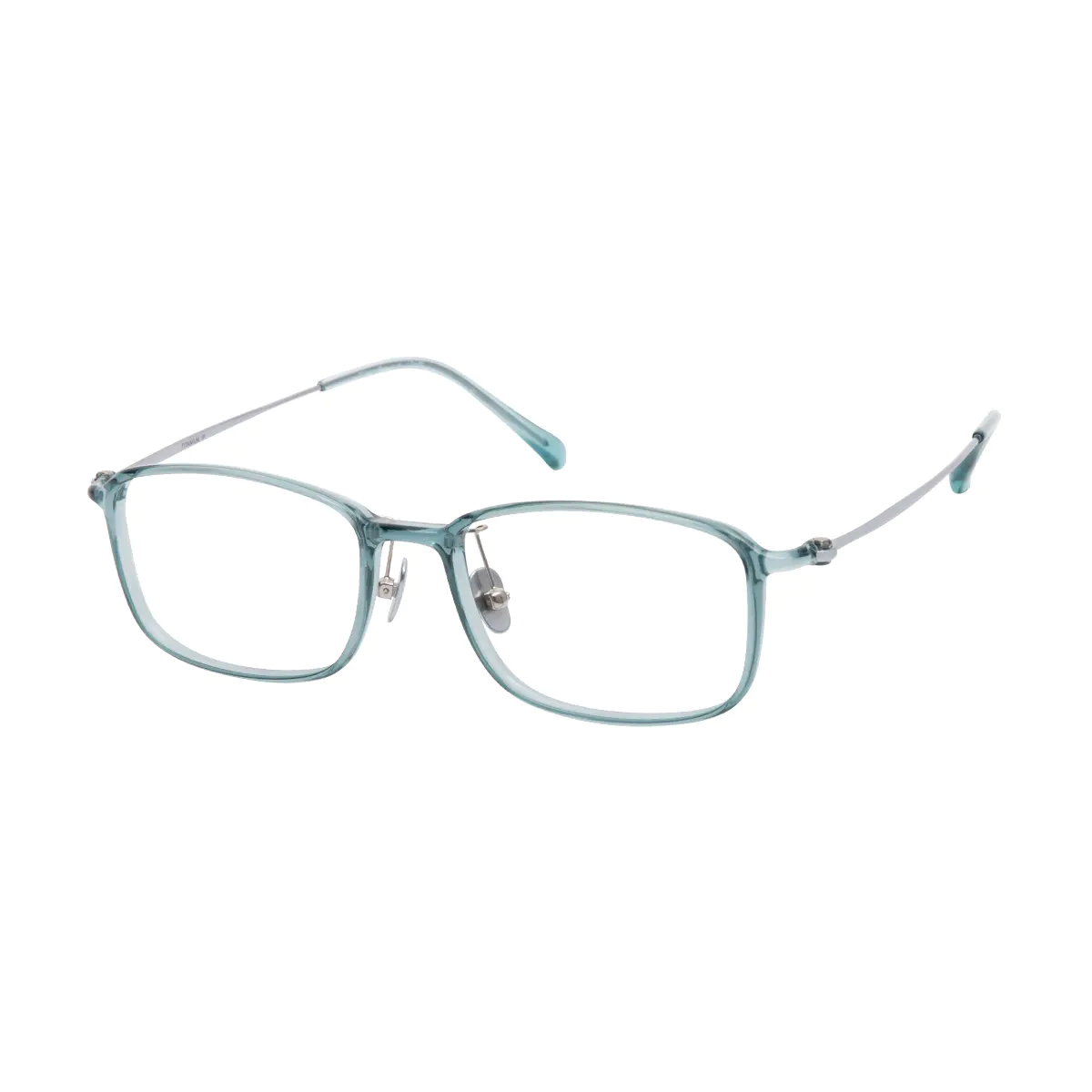 Rectangle Blue Eyeglasses