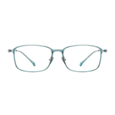 Rectangle Blue Eyeglasses