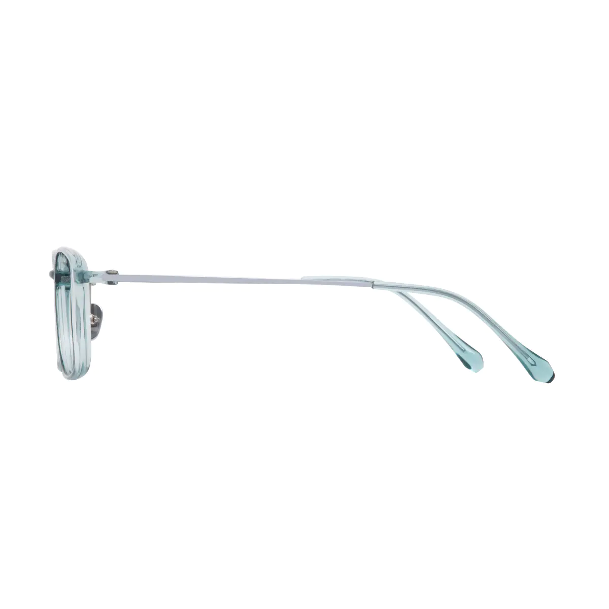 Rectangle Blue Eyeglasses