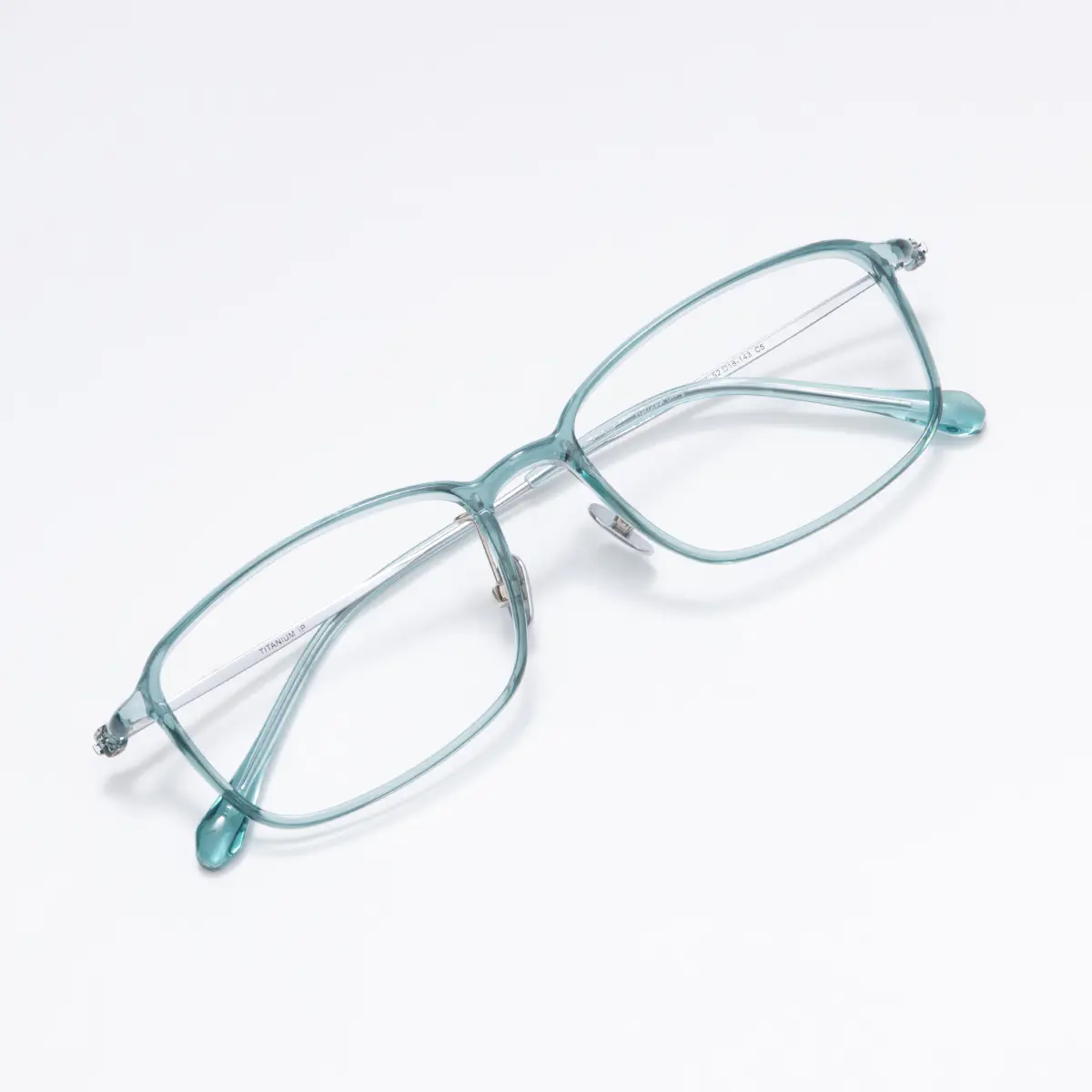 Rectangle Blue Eyeglasses