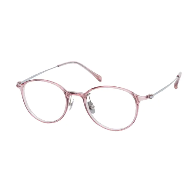 Oval Pink Eyeglasses