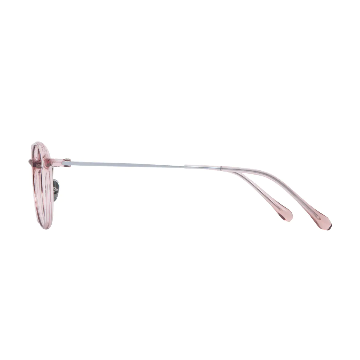 Oval Pink Eyeglasses
