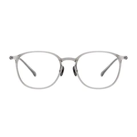 Oval Grey Eyeglasses