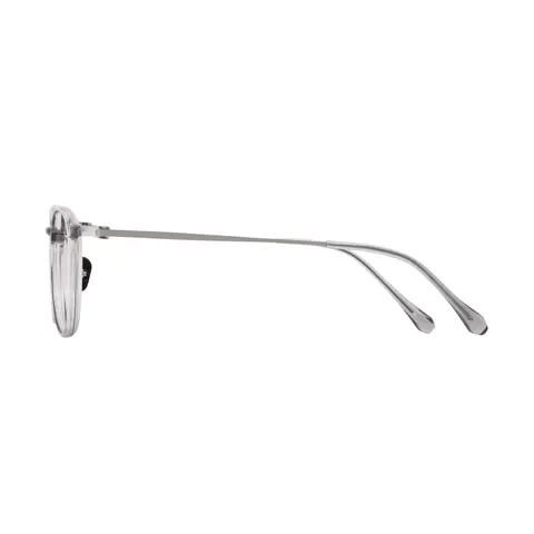 Oval Grey Eyeglasses
