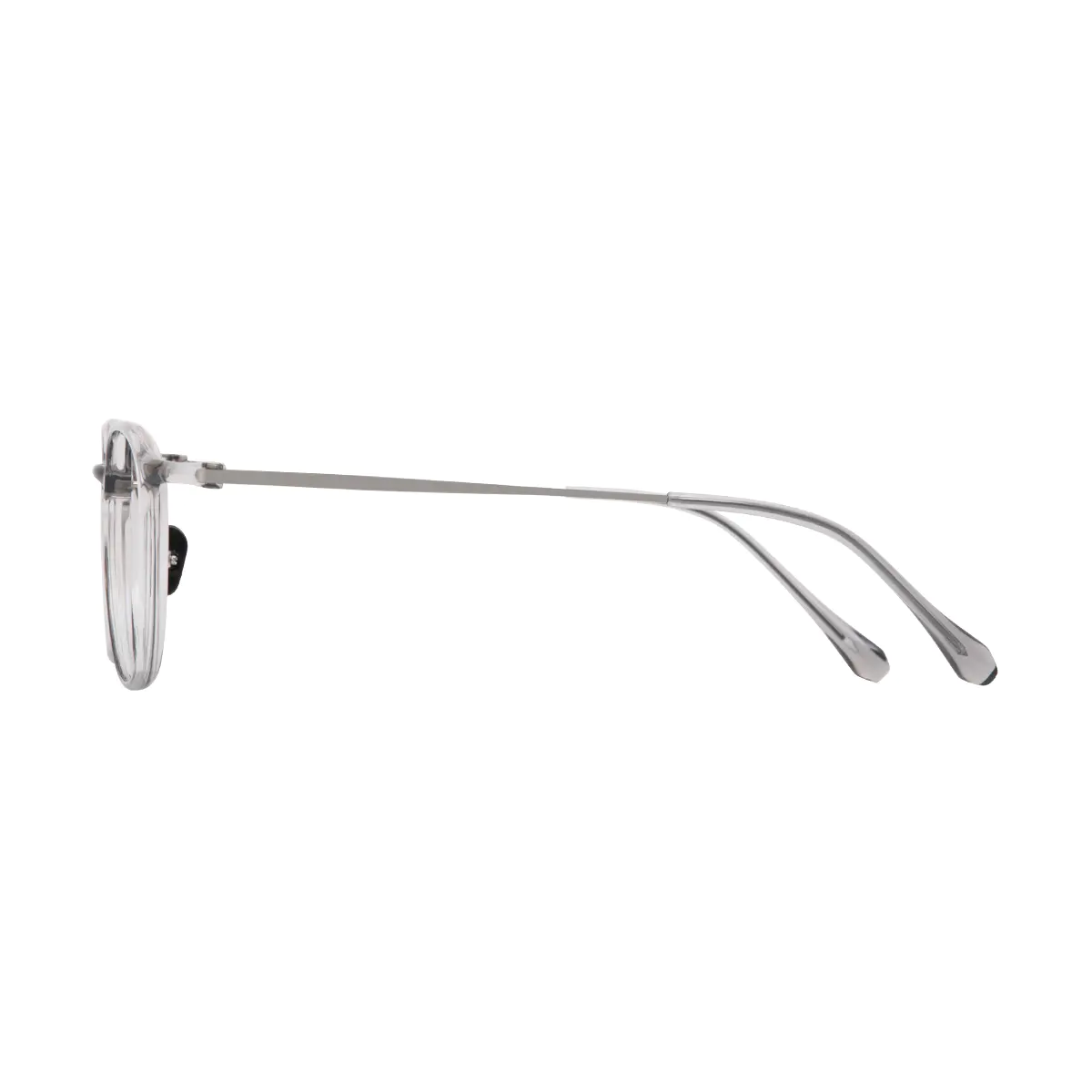 Oval Grey Eyeglasses