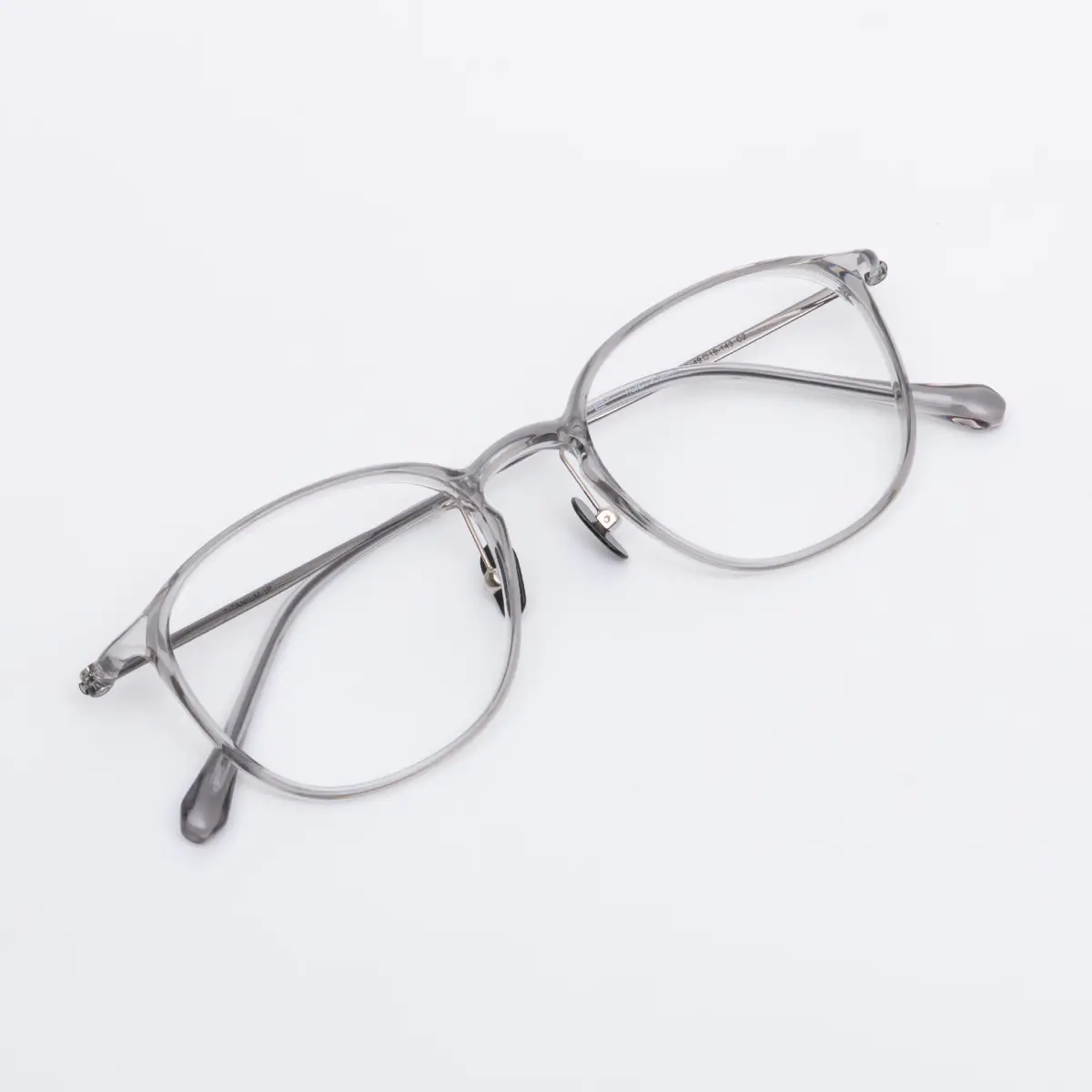 Oval Grey Eyeglasses