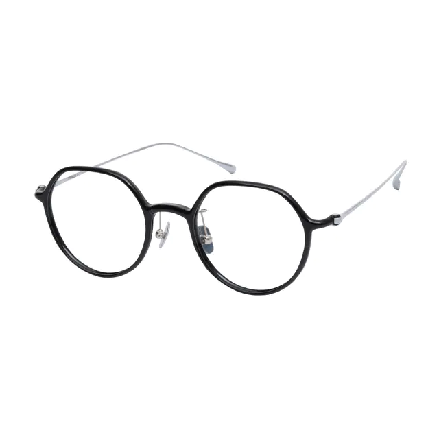 Geometric Black Eyeglasses