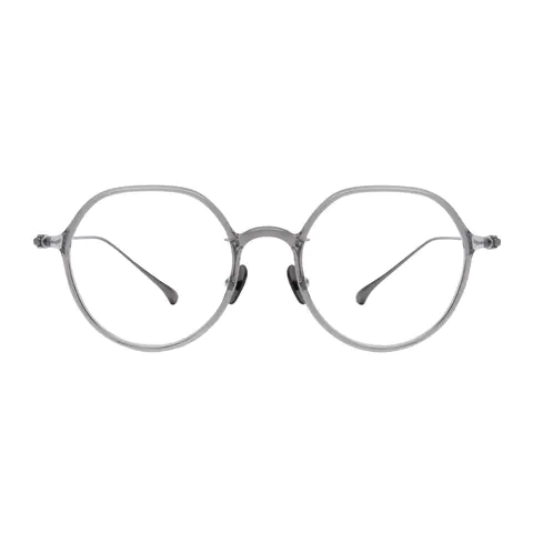 Geometric Grey Eyeglasses