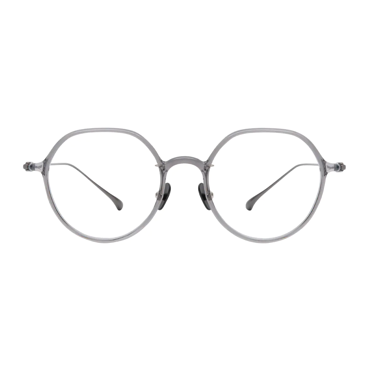 Geometric Grey Eyeglasses