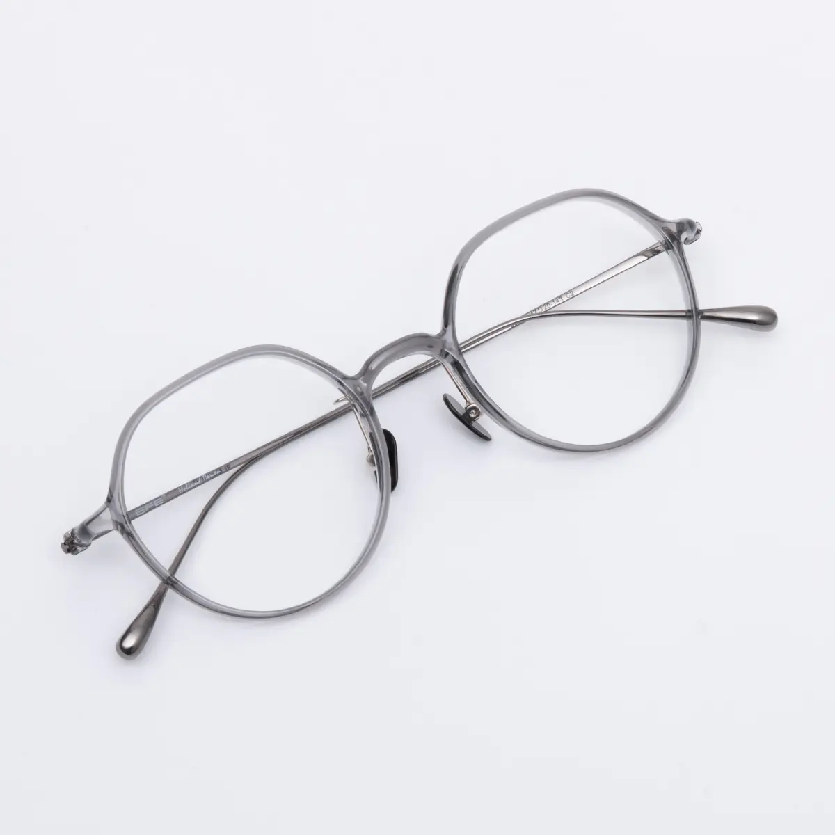 Geometric Grey Eyeglasses