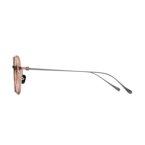Geometric Brown Eyeglasses