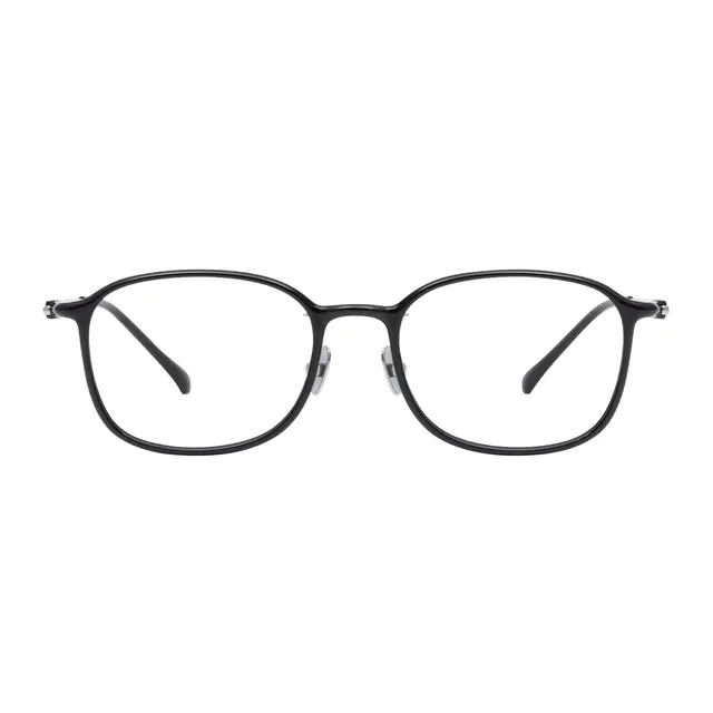 Oval Black Eyeglasses
