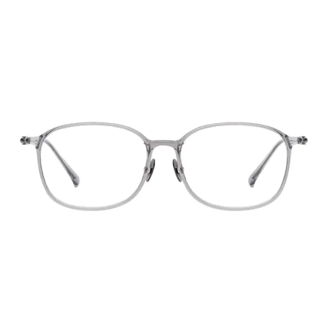 Oval Grey Eyeglasses