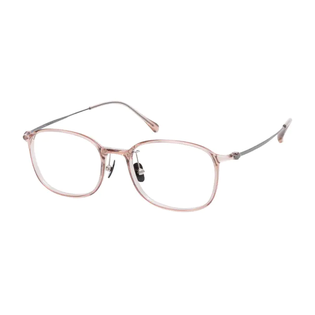 Oval Pink Eyeglasses