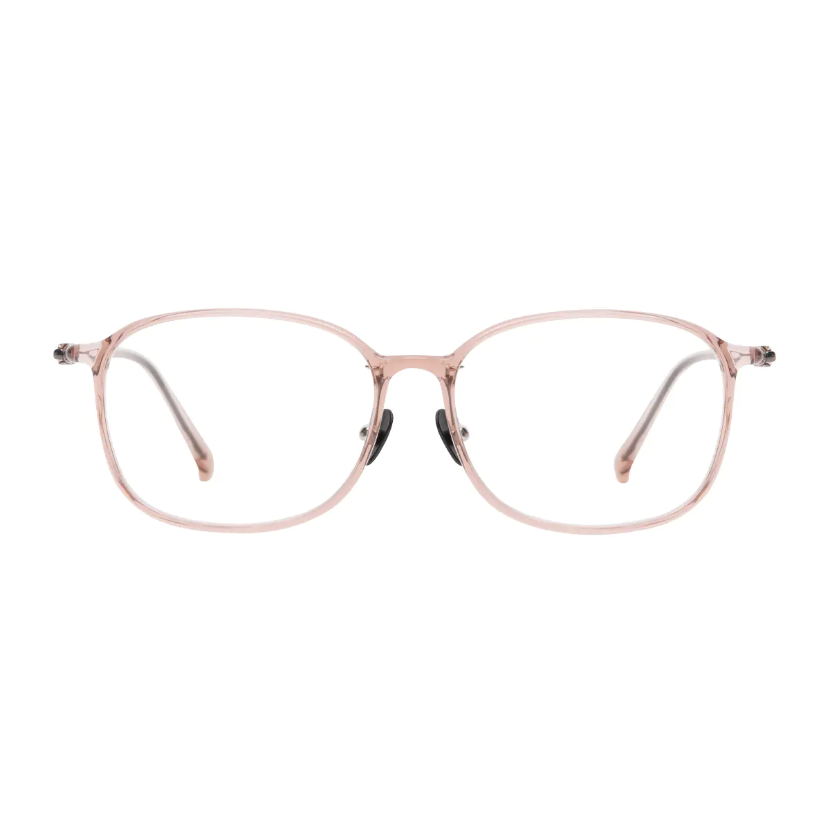 Oval Pink Eyeglasses