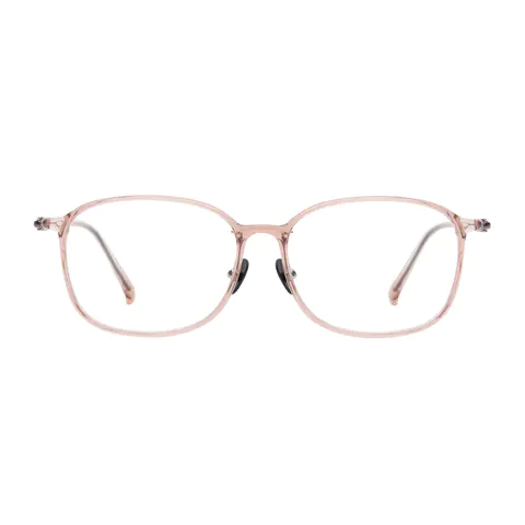 Oval Pink Eyeglasses