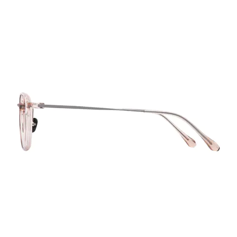 Oval Pink Eyeglasses