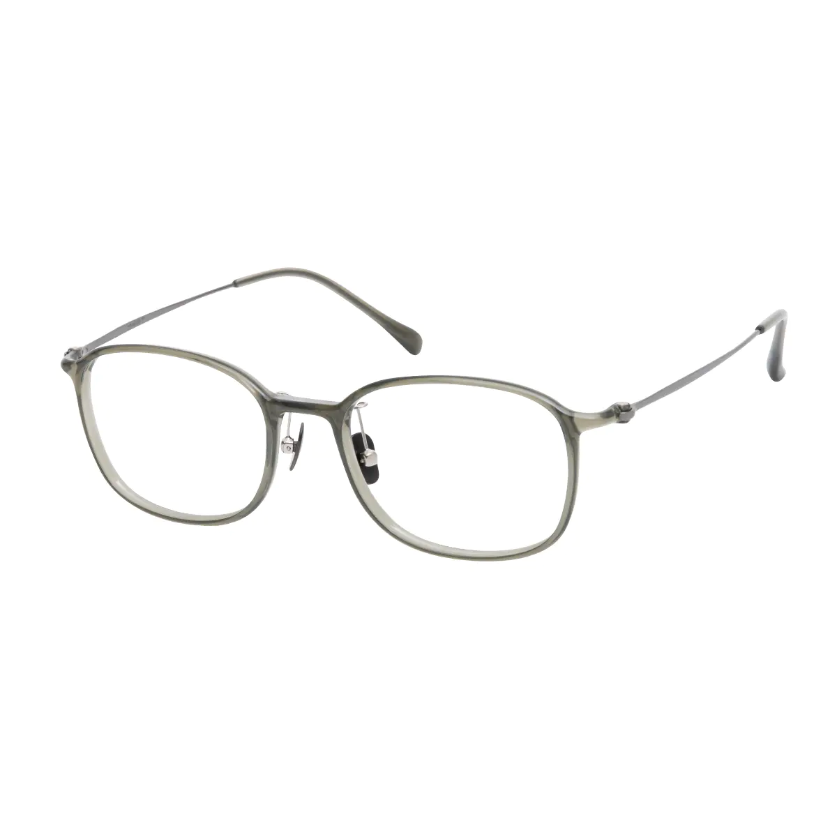 Oval Green Eyeglasses