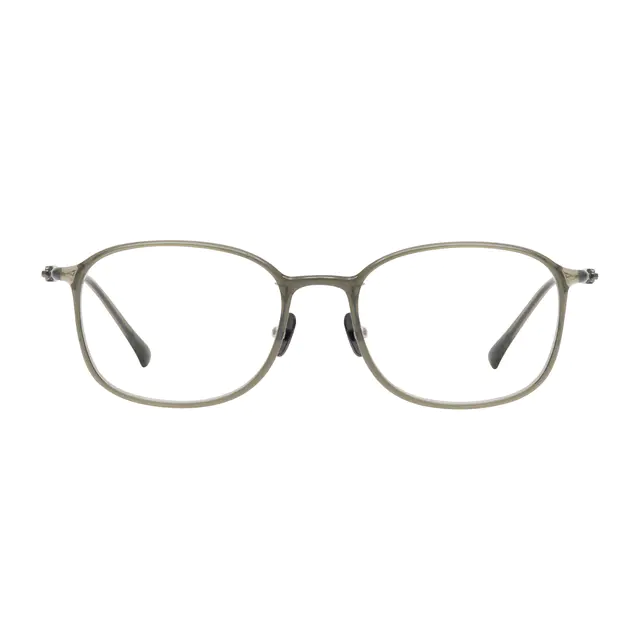 Oval Green Eyeglasses