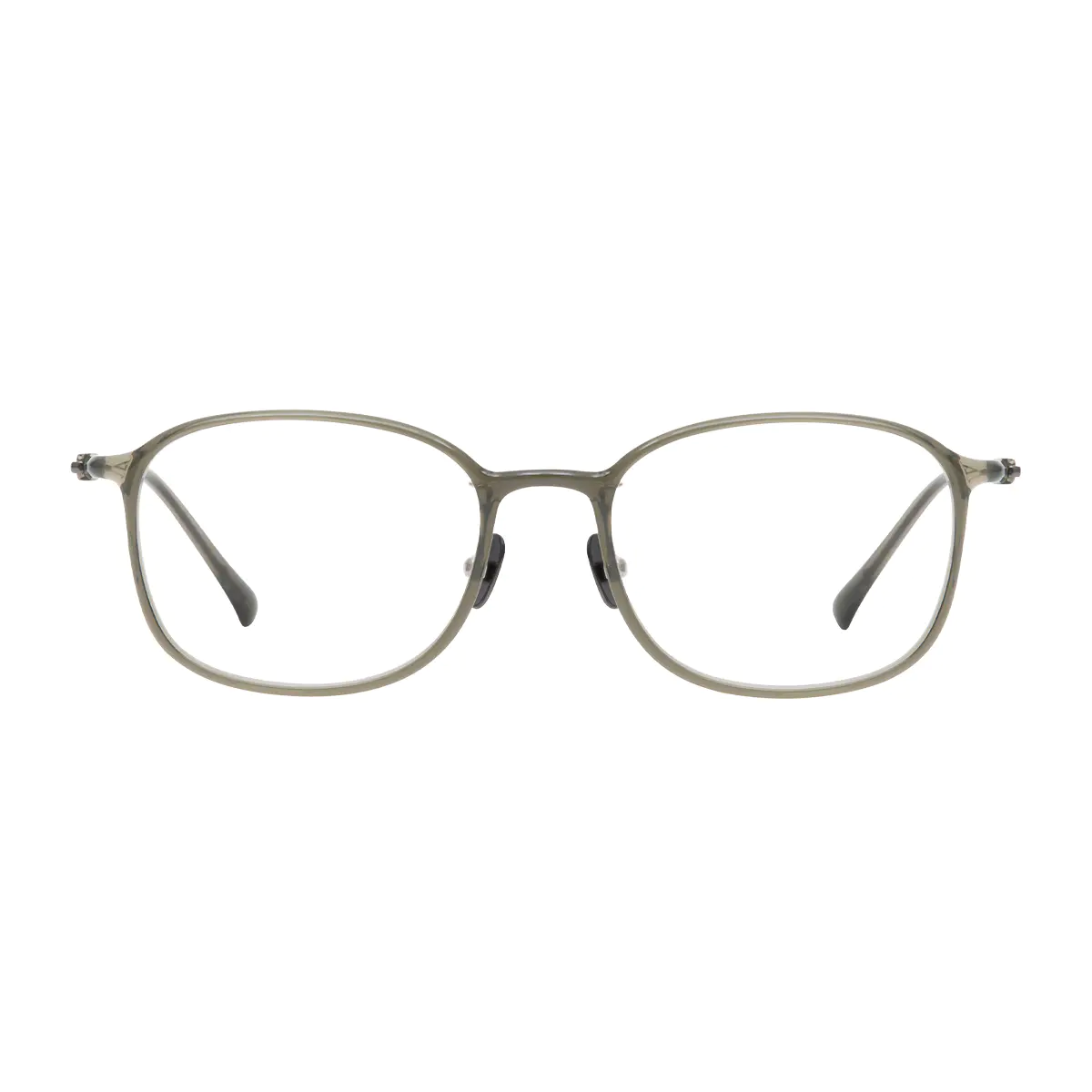 Oval Green Eyeglasses