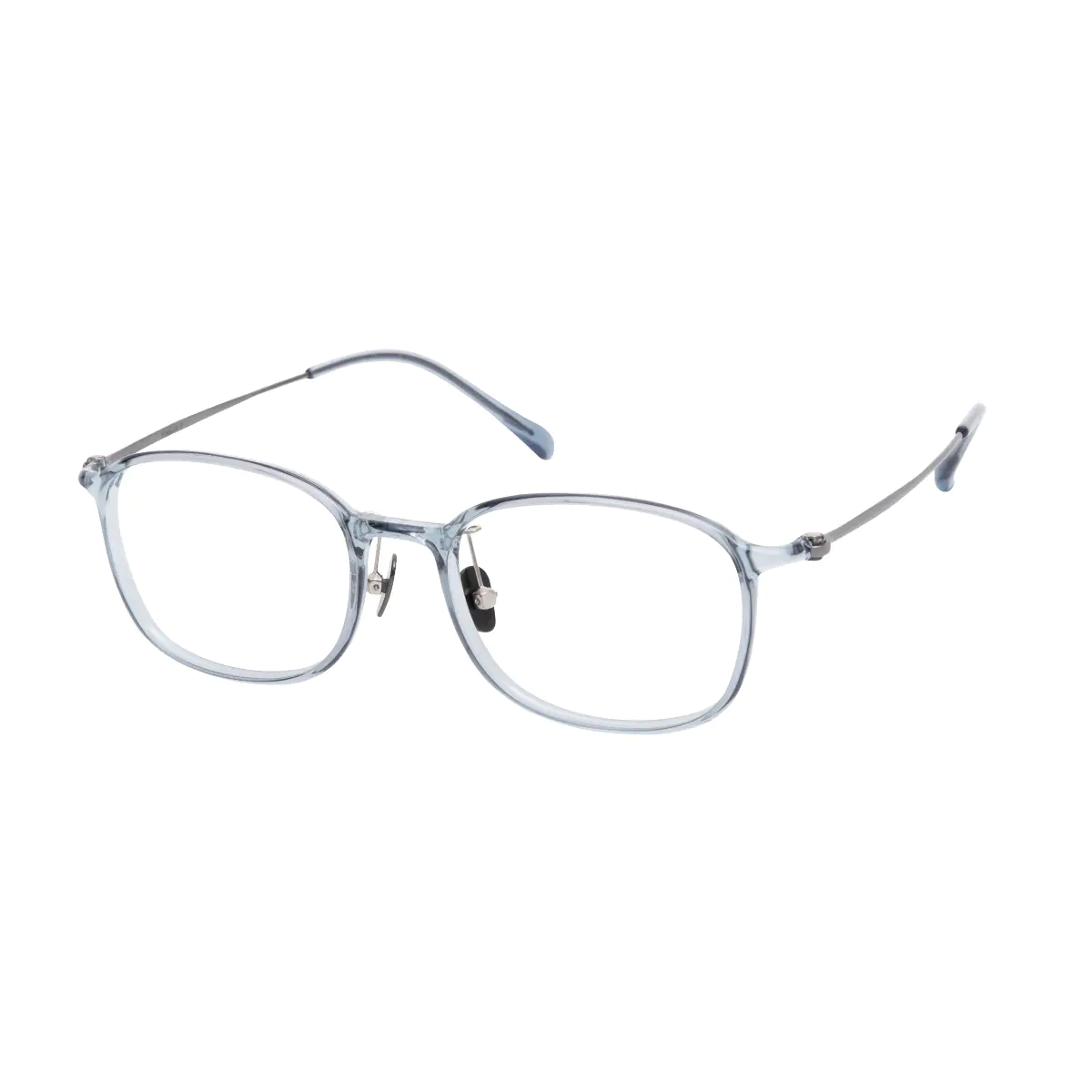 Oval Light Gray Eyeglasses