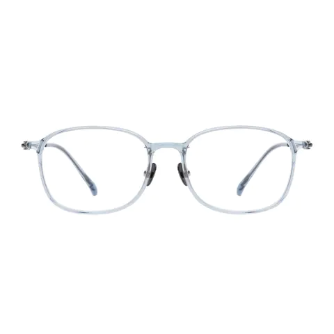 Oval Light Gray Eyeglasses