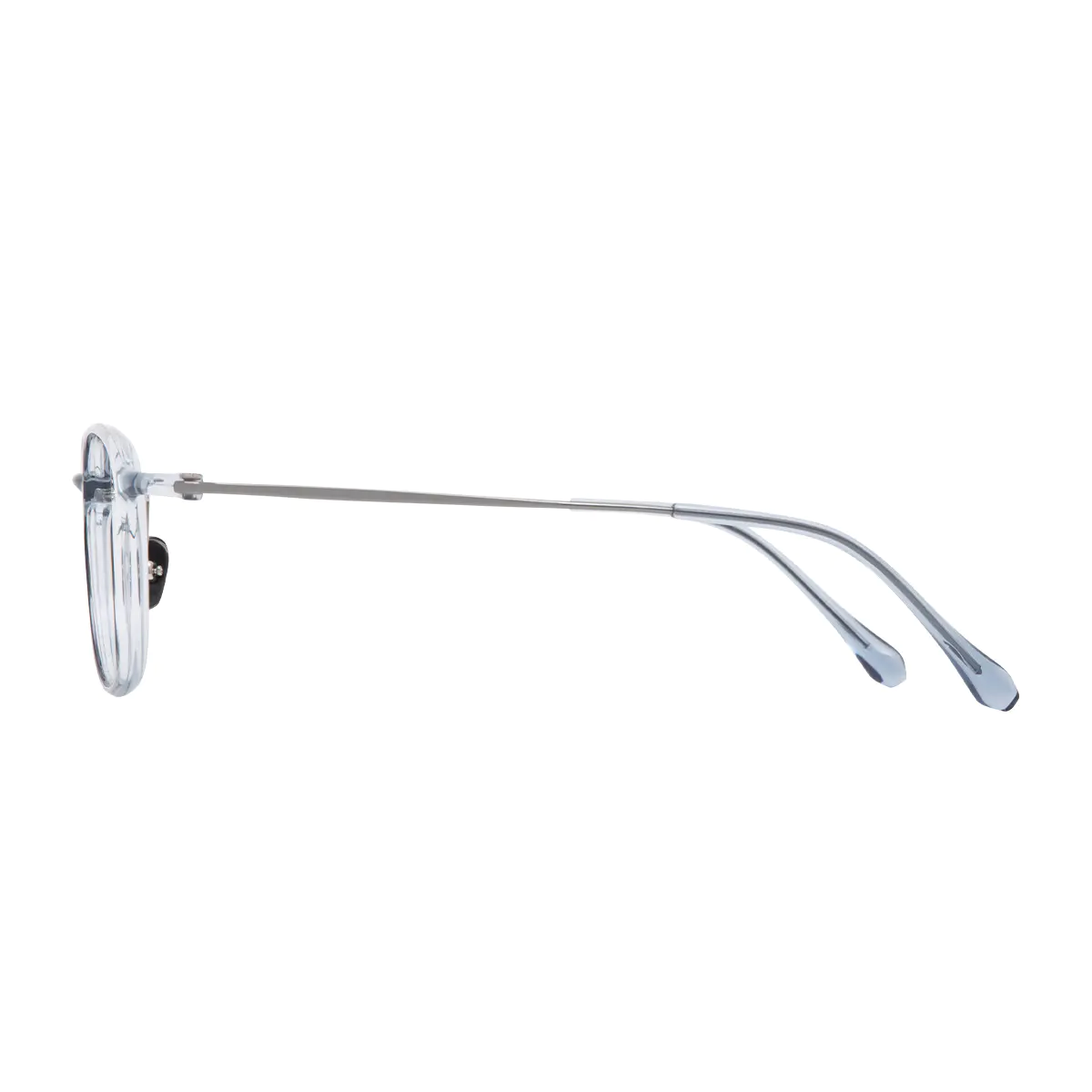 Oval Light Gray Eyeglasses