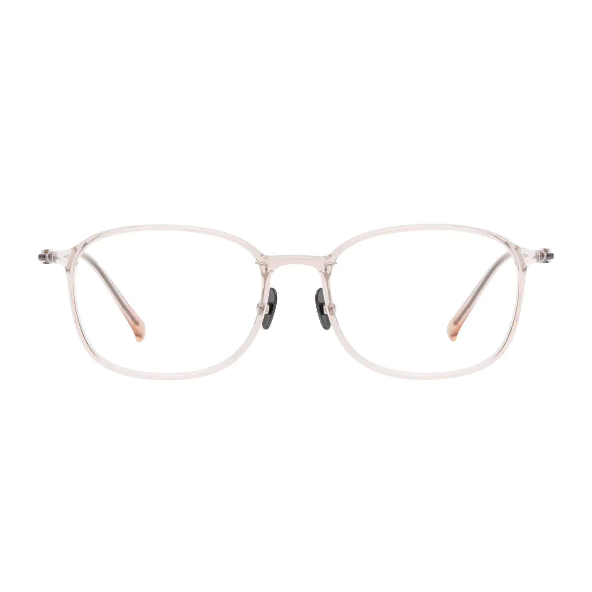 Oval Light Orange Eyeglasses