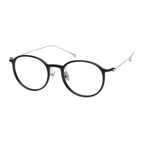 Round Black Eyeglasses