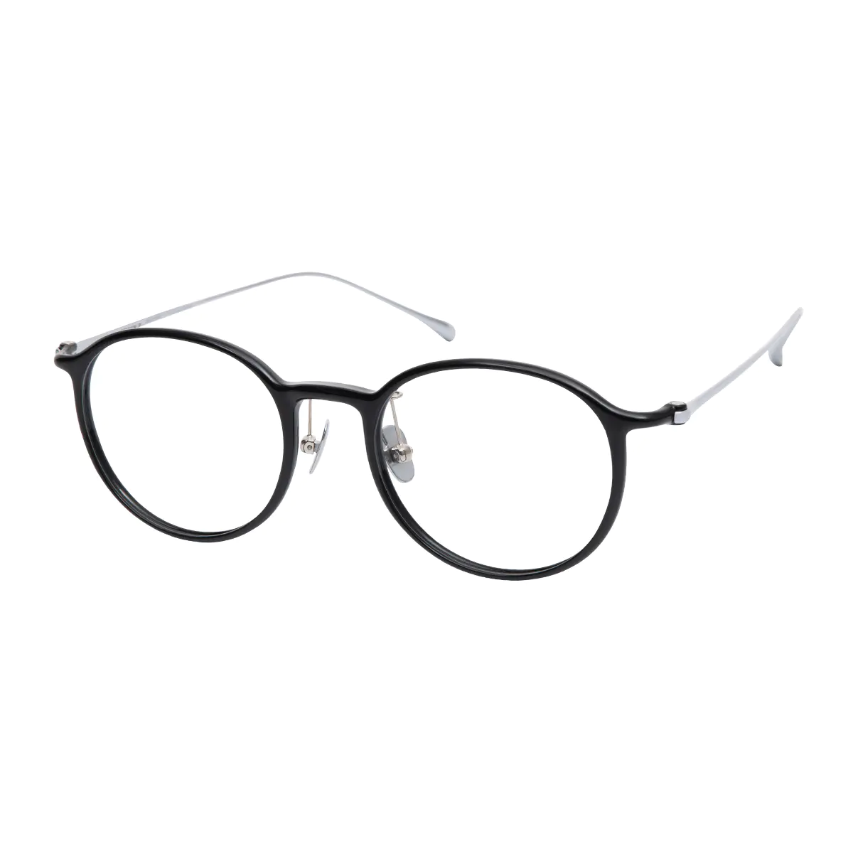 Round Black Eyeglasses