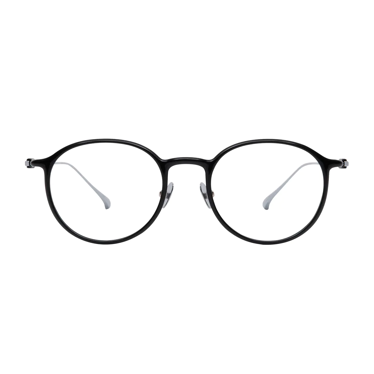 Round Black Eyeglasses