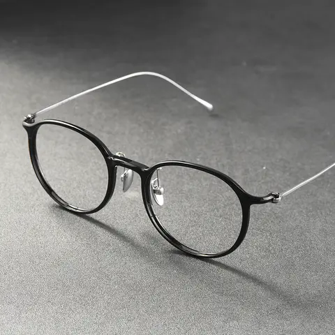 Round Black Eyeglasses