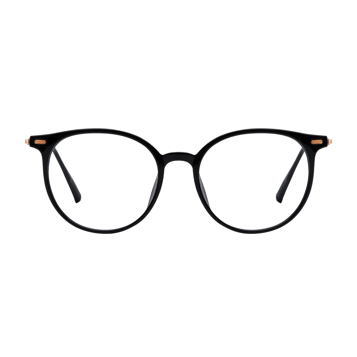 Oval Black Reading Glasses