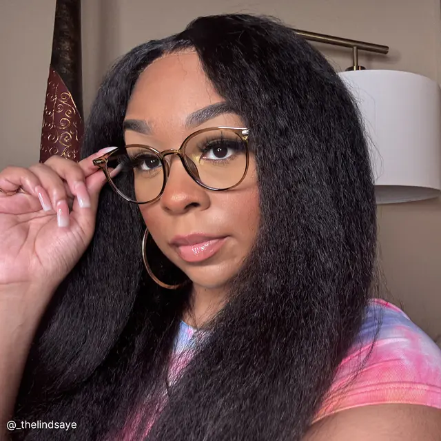 Oval Transparent Green Eyeglasses