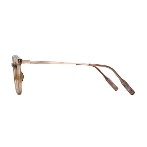 Oval Transparent Green Reading Glasses