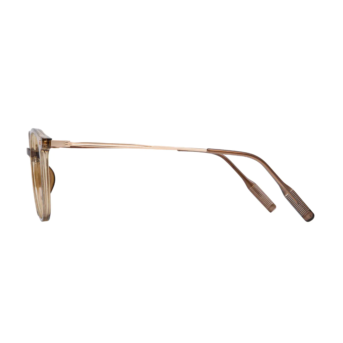Oval Transparent Green Reading Glasses