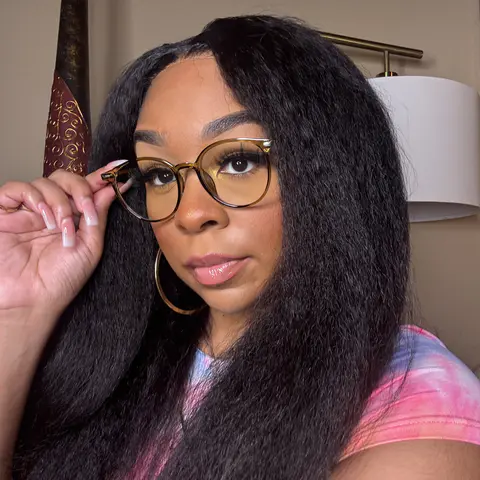 Oval Transparent Green Eyeglasses