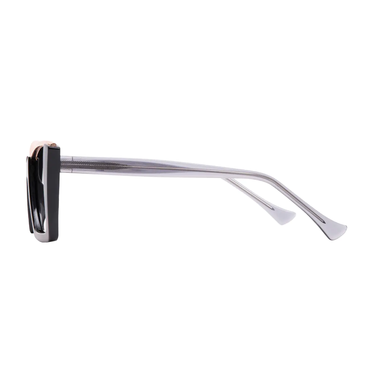 Square Black/Red Eyeglasses